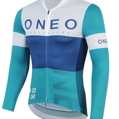 Men's Block Letter Print Cycling Jersey Short Sleeve