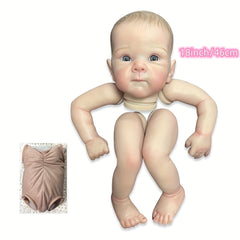 18 Inches Already Painted Reborn Doll Vinyl Baby Doll With Visible Veins