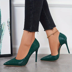 Sexy Stiletto Pointed Toe High Heels Cut Out Pumps