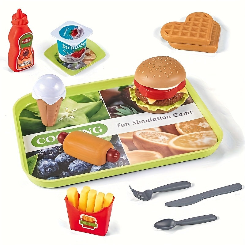 Kids Burger & Fries Educational Play Set