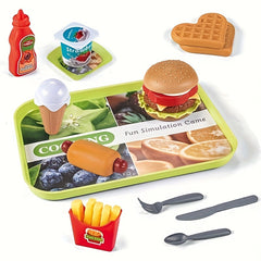 Kids Burger & Fries Educational Play Set