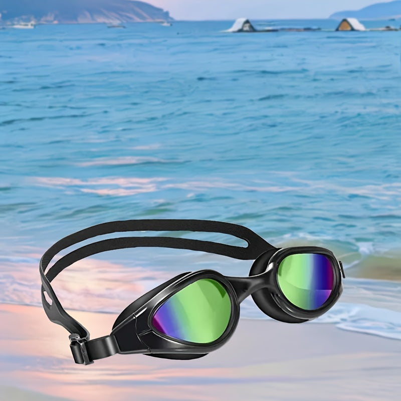 Adult Swim Goggles Anti-fog Waterproof No Leaking Silicone Swimming Glasses