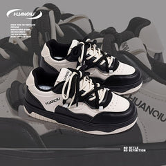 Women's Lightweight Lace-up Skate Shoes Non-slip Platform Casual Sneakers