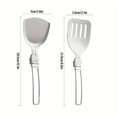 304 Stainless Steel Cutlery Set Portable Folding Kitchenware