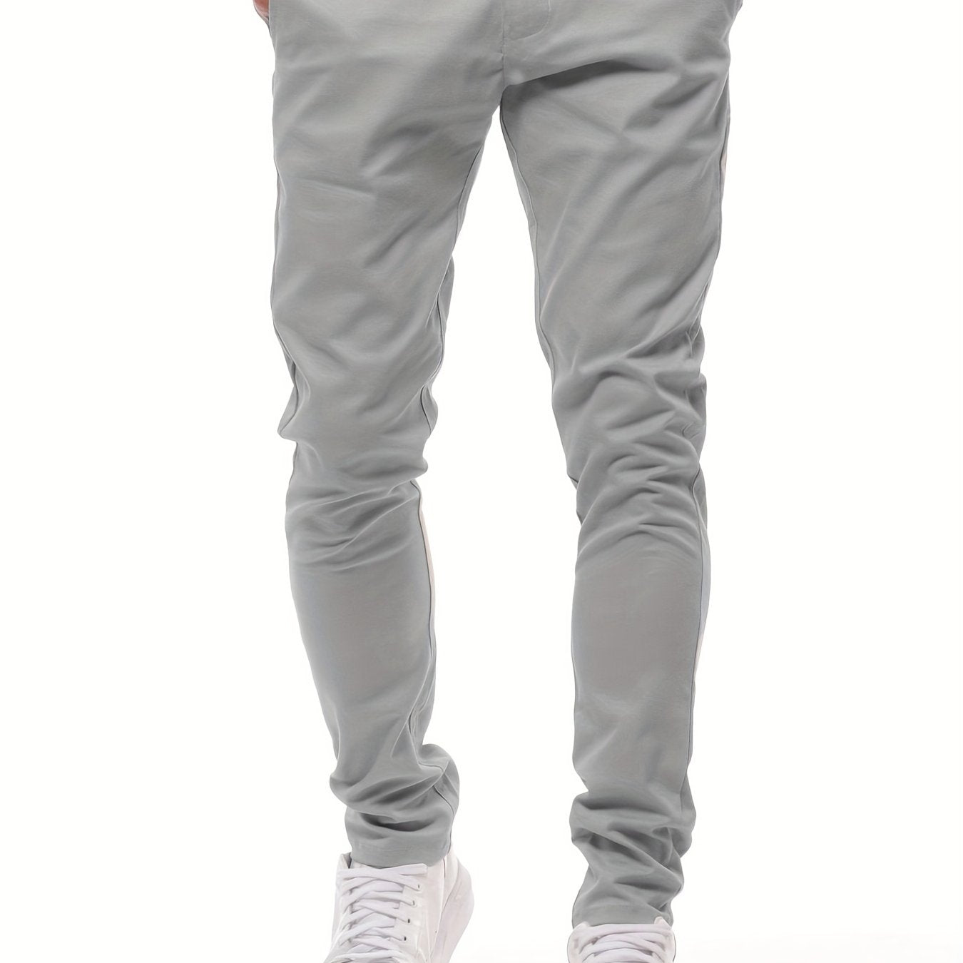 Men's Classic Regular Fit Casual Trousers Solid Pants