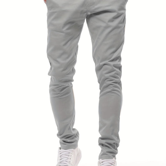 Men's Classic Regular Fit Casual Trousers Solid Pants