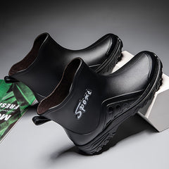 Men's Sport Letter High Top Boots Non Slip Waterproof Shoes