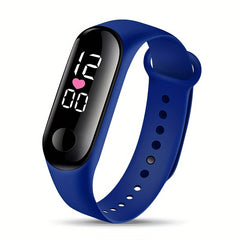 Heart Outdoor Sports Waterproof Watch with LED Screen & Light