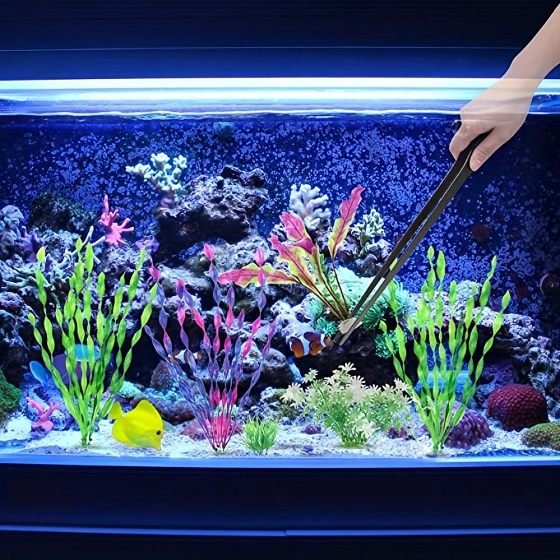 Stainless Steel Tweezers for Fish Tank Cleaning Aquarium Feeding Tool