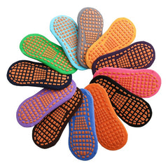 2 Pairs Solid Towel Sole Yoga Socks Anti-slip Low Cut Socks