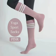 Women's Non slip Medium Calf Yoga Socks Soft Comfortable Sport Socks