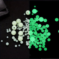 Luminous Hard Plastic Fishing Beads 4-10mm Tackle for Bait, Bracelet, Necklace