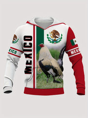 Eagle Snake Print Hoodie Men Graphic Hooded Pullover Spring Autumn