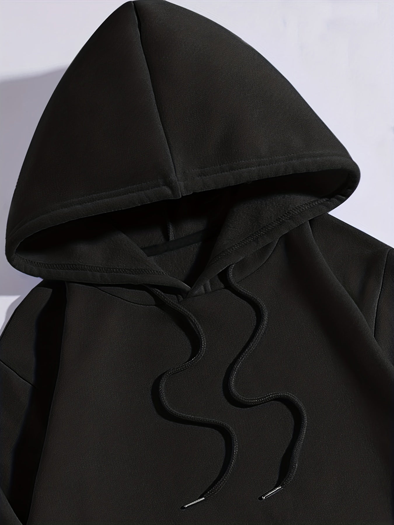 Kangaroo Pocket Hoodie Long Sleeve Drawstring Hoodies Women's Clothing