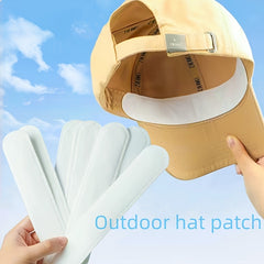 10pcs Hat Sweat Absorbing Patch Cotton Disposable & Adjustable Stickers