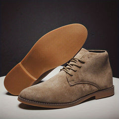 Men's Pointed Toe Lace Up Boots Smart Casual Shoes