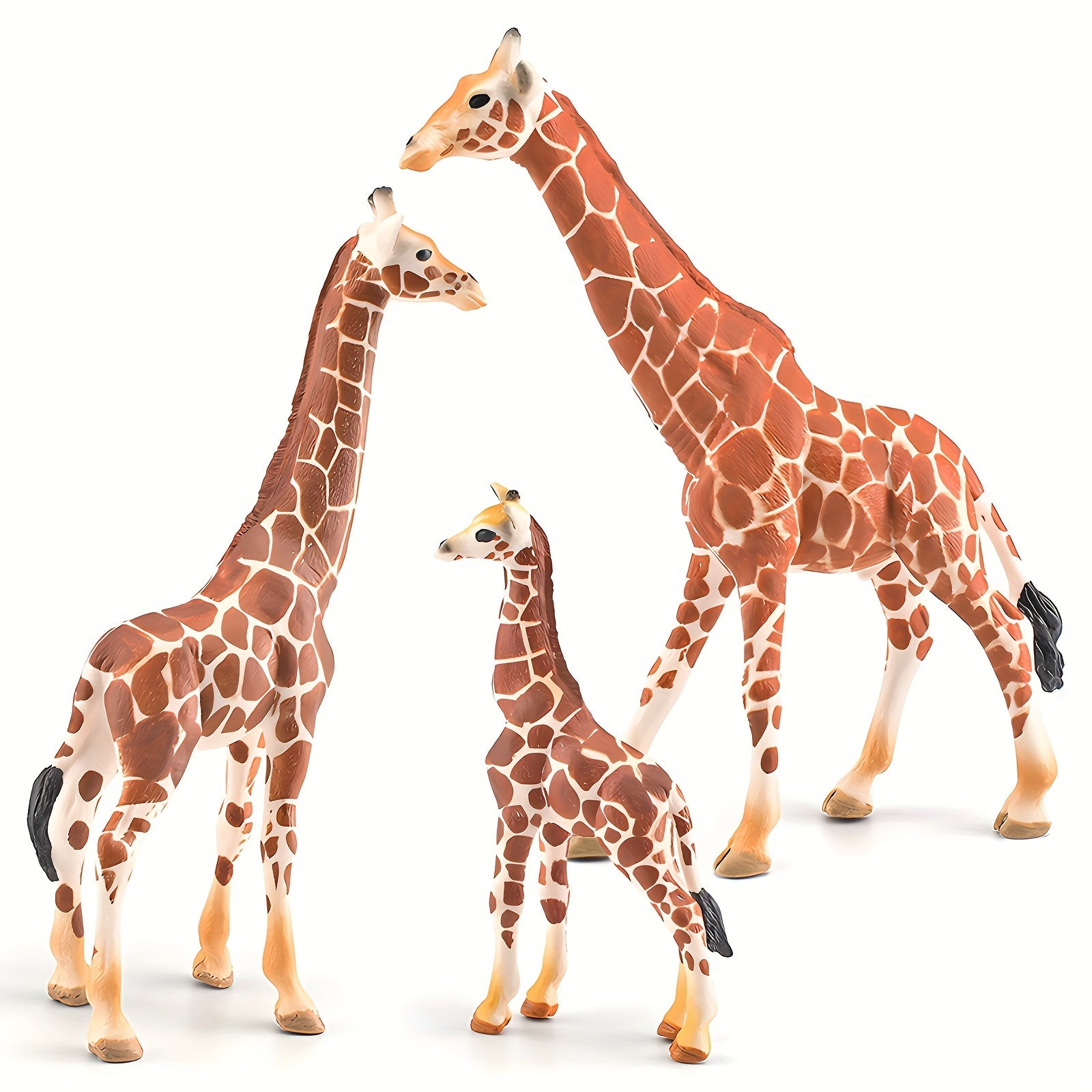 Lifelike Giraffe Figurine PVC Wild Animal Toy Educational Play & Home Decor