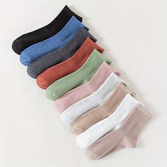 10 Pairs Candy Socks Mid Tube Women's Stockings