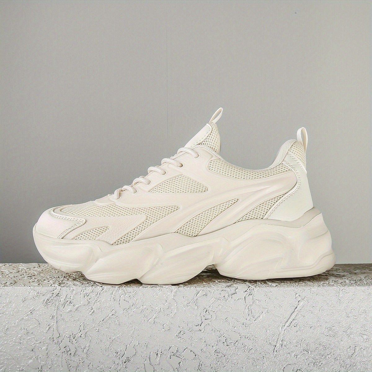 Men's Chunky Lace up Sneakers Casual Walking Shoes