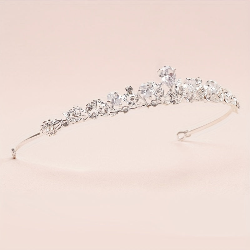 Baroque Crystal Tiara Headband Women Hair Accessories
