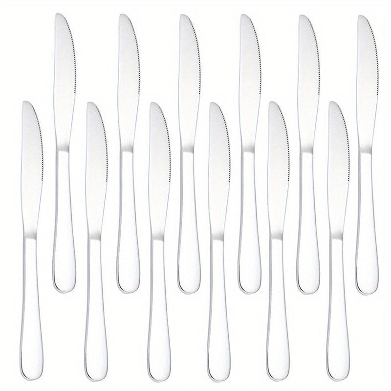 12 Piece Dinner Forks Silverware Set Stainless Steel Dishwasher Safe