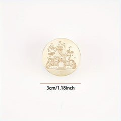 Brass Seal Fireplace Castle Elk Christmas Wax Seal