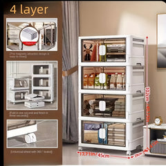 Foldable Shoes Storage Drawer with Doors - Portable Box for Closet Organ