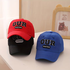 Kids Sunshade Adjustable Baseball Cap Breathable Letter Embroidered
