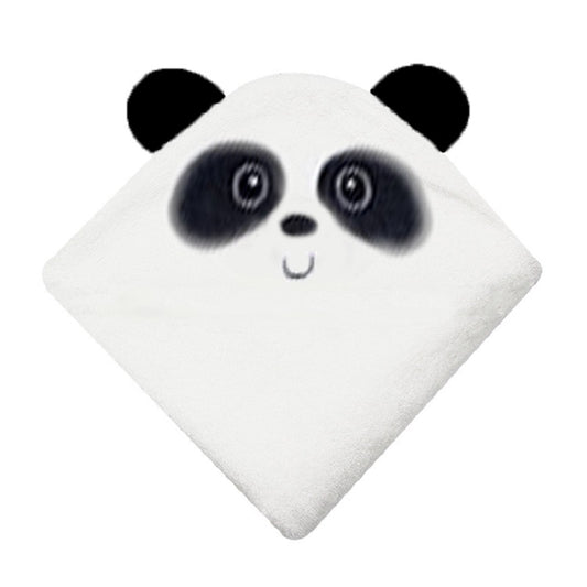 Hooded Baby Towels Soft Coral Fleece Bath Towel With Bear Ears