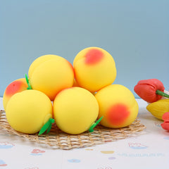 1pc Random Peach Squishy Simulation Fruit Soft Gift Fun Peach Toys Dough Sq...