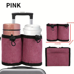Portable Luggage Cup Holder Lightweight Travel Coffee Cup Container