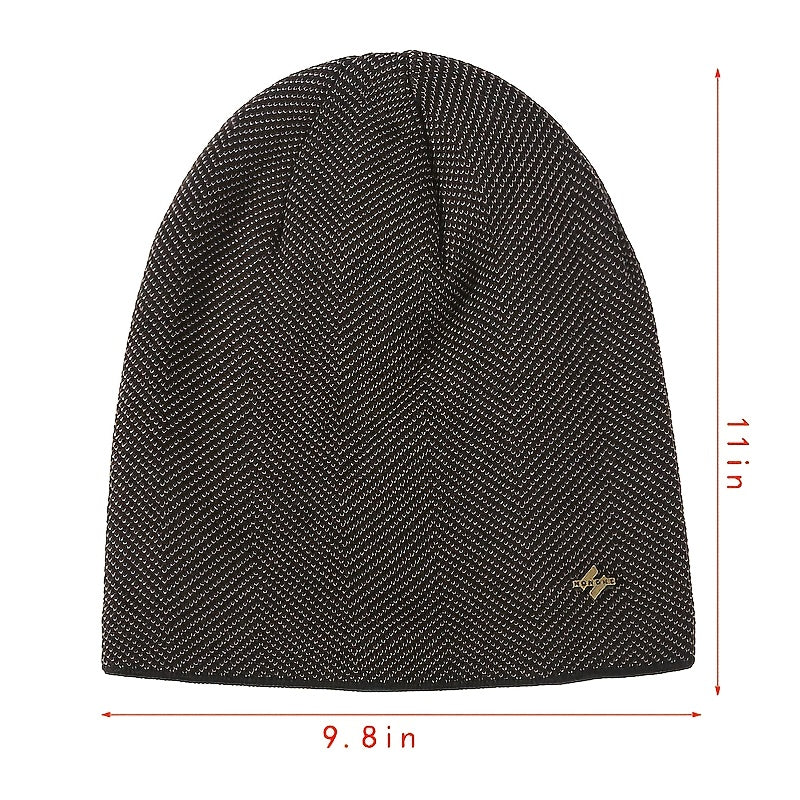 Men's Thermal Knitted Hat Winter Hair Protection