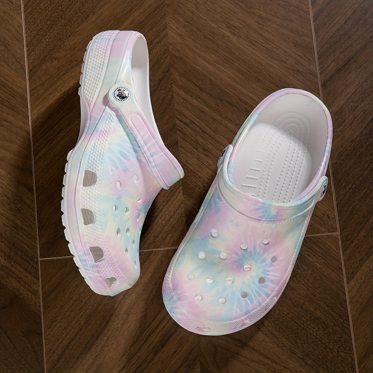 Women's Tie Dye Clogs Lightweight Soft Sole Garden Shoes