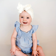 Baby Turban Headwrap Knotted Bow Hat for Newborn Infant
