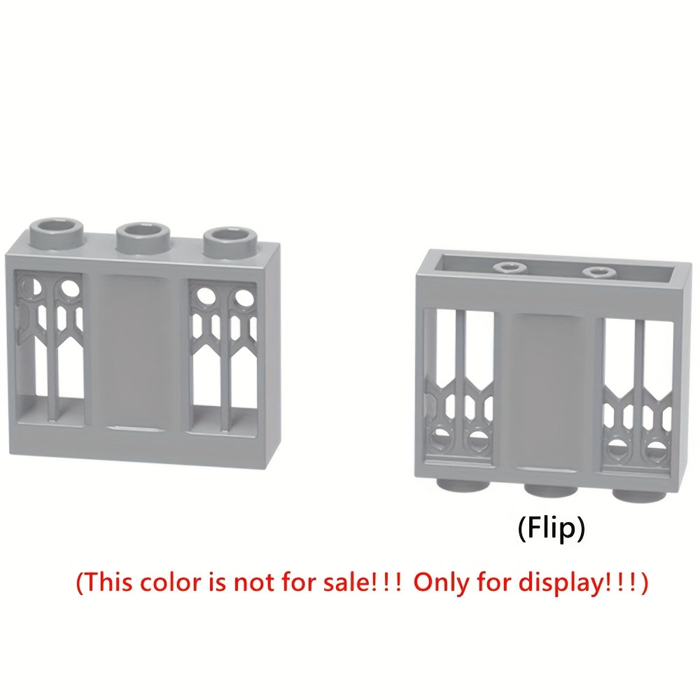 Building Blocks Set European Hollow Wall Guardrail DIY Castle Scene Toy