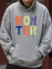 Men's Casual Print Hoodie Sweatshirt for Spring