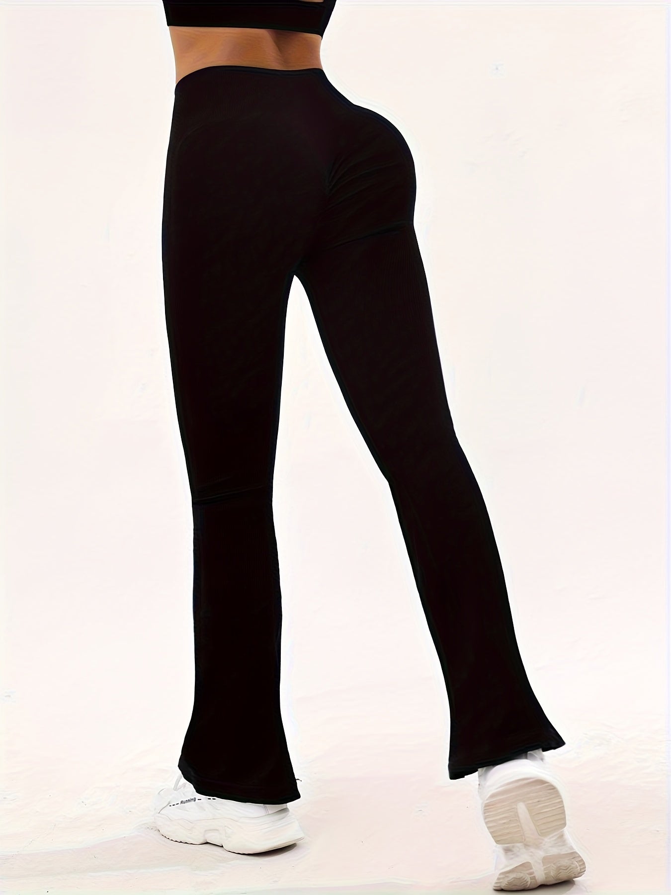 Flared Leg High Waisted Sports Pants