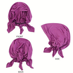 Solid Inner Turban Cap Elastic Head Wrap Underscarf