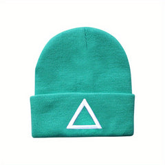 Embroidered Knit Hat for Men