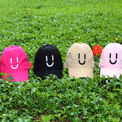 3D U Happy Face Embroidered Baseball Cap Dad Hat Hit Hop Hats For Men Women