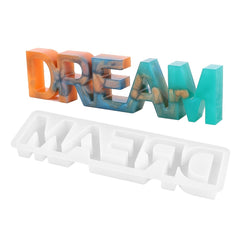 Crystal Epoxy Mold DREAM Table Decoration Jewelry Silicone Mold