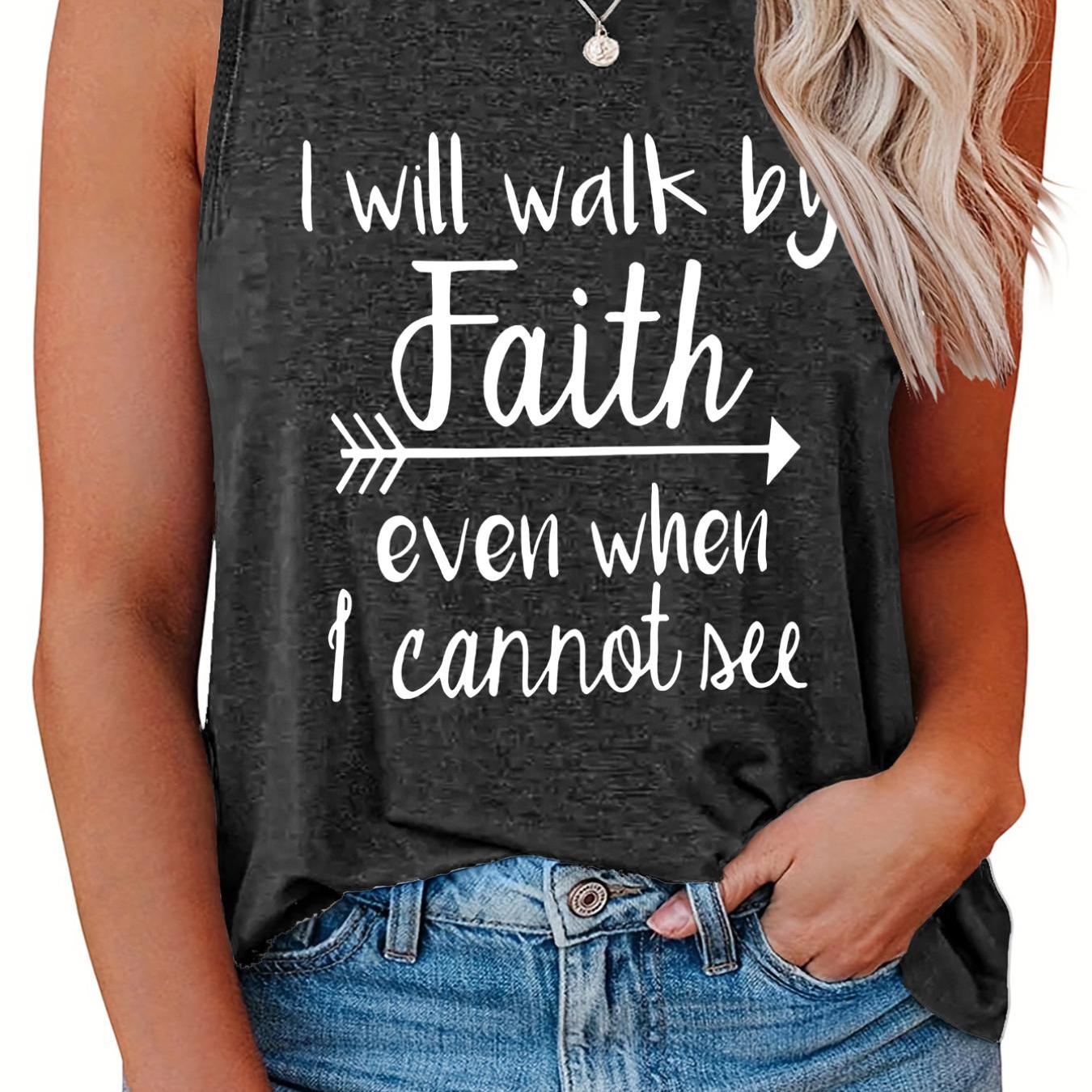 Women's Slogan Print Tank Top