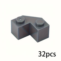 32pcs Wedge Shaped Building Blocks 2x2 Mixed Colors DIY Puzzle Toys