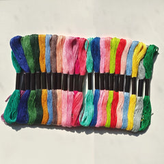 Embroidery Floss Friendship Bracelets String + Bobbins