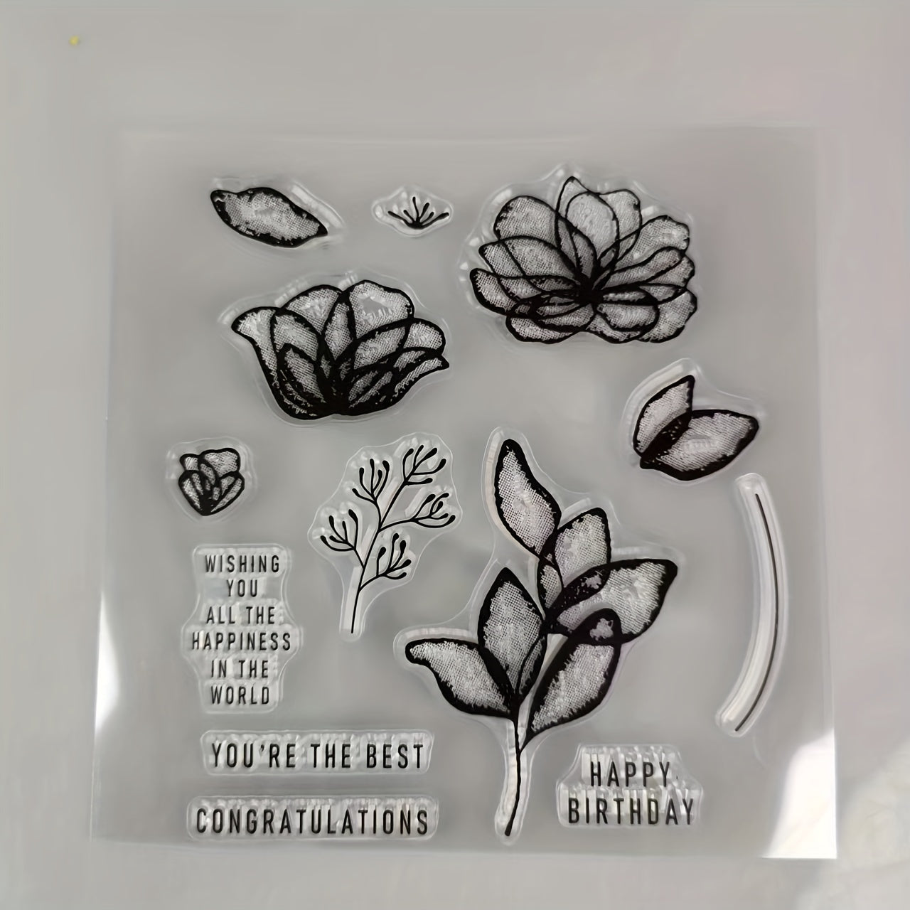 Birthday Greetings Metal Cutting Dies And Stamps