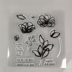 Birthday Greetings Metal Cutting Dies And Stamps