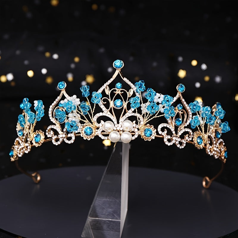 Crystal Rhinestone Tiara for Wedding Party Costume