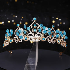 Crystal Rhinestone Tiara for Wedding Party Costume