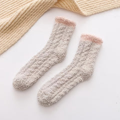 Men's Cozy Fleece Crew Socks for Winter