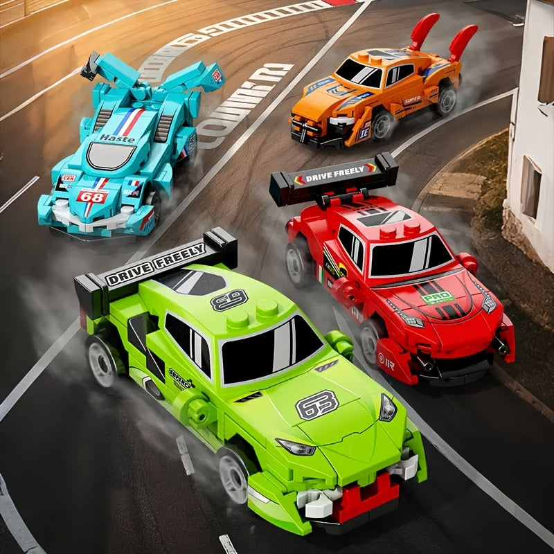 1000pcs Sports Car Building Blocks Model Racing Car Models Set ABS Material
